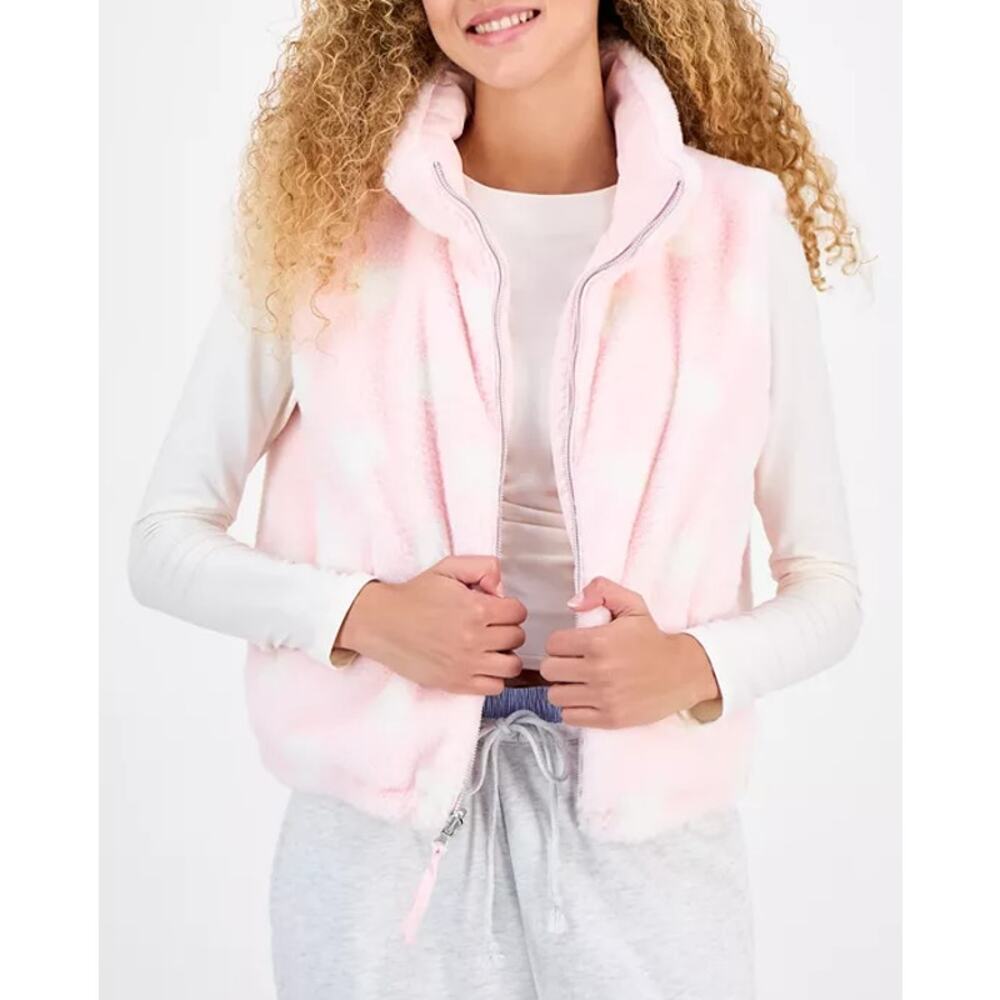 Sincerely Jules Juniors' Reversible Faux Fur Puffer Vest M